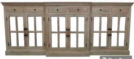 105" Mirror Door Breakfront Credenza