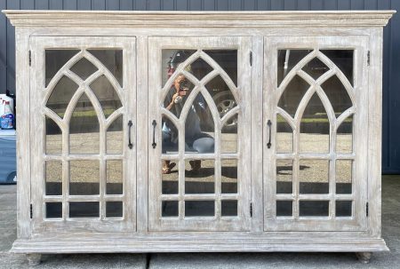 Cathedral Glass Door Credenza