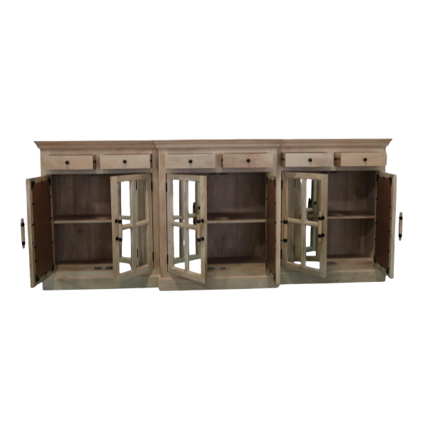 105" Mirror Door Breakfront Credenza - Image 3
