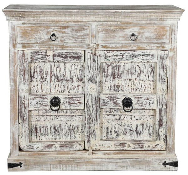 Boho Tall Entryway Accent Cabinet - Image 2