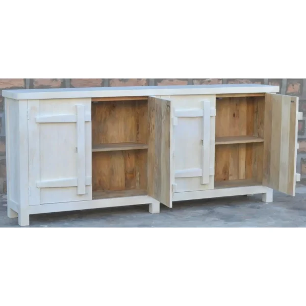 Contemporary Creamy White Credenza - Image 2