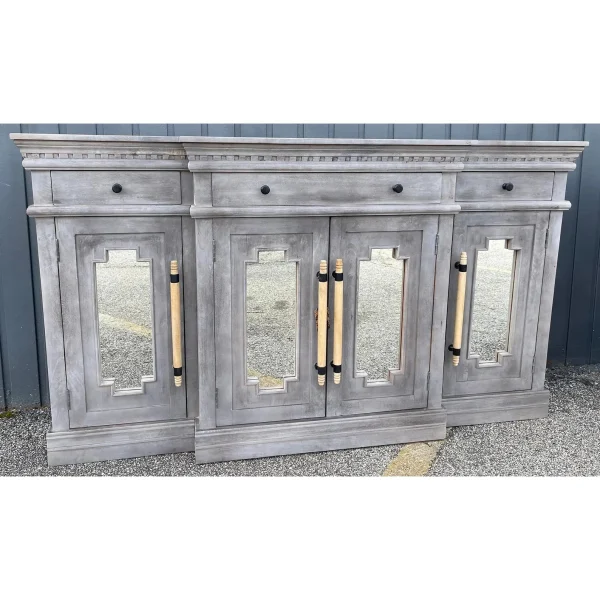 Coastal Mirror Door Credenza - Image 2