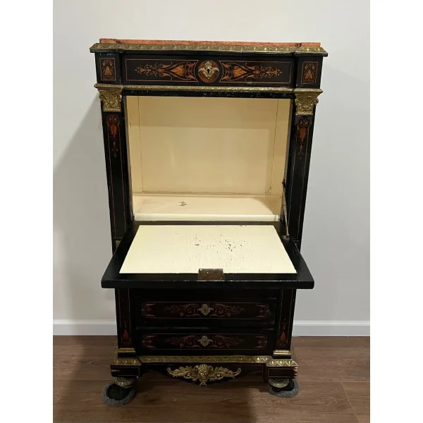 Antique Ebonized Asian Abattant - Image 3