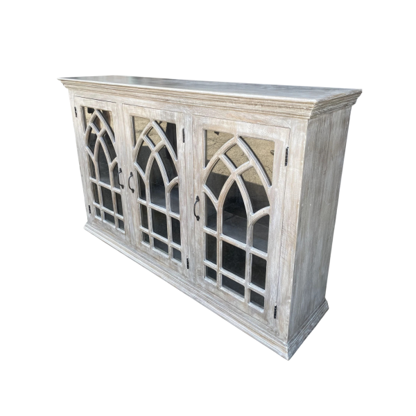 Cathedral Glass Door Credenza - Image 3