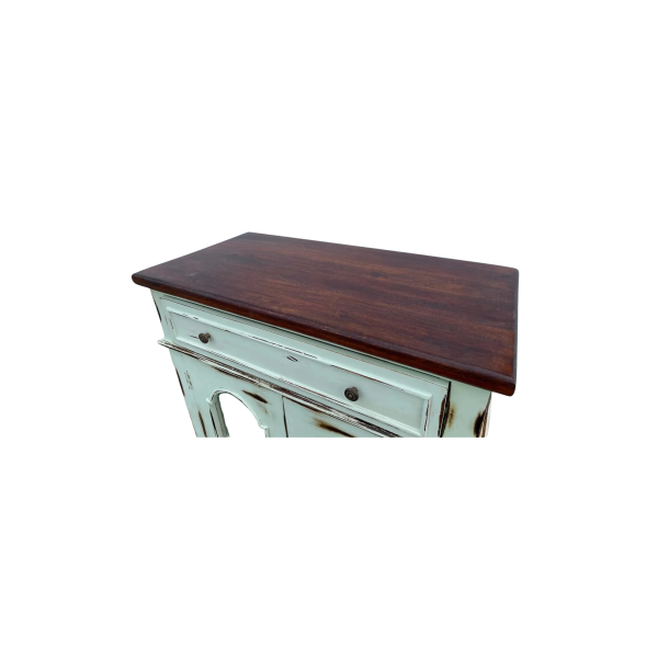 Coastal Boho Glass Door Credenza - Image 8