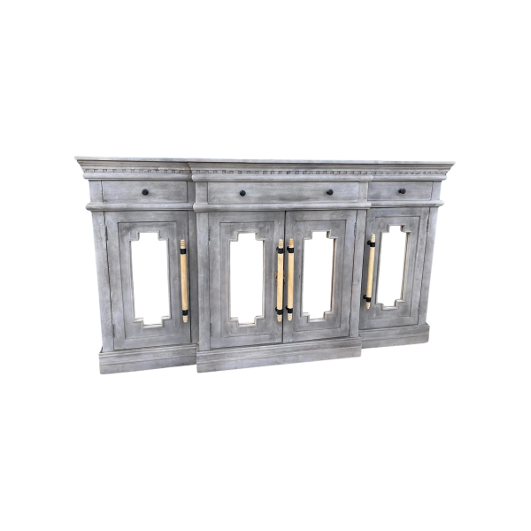 Coastal Mirror Door Credenza - Image 3