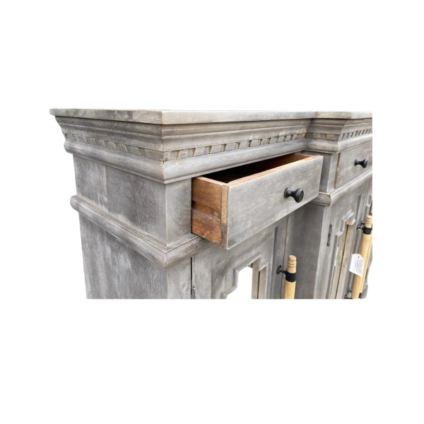Coastal Mirror Door Credenza - Image 4