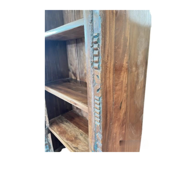 Rustic Solid Wood Repurposed Display Cabinet - Image 3