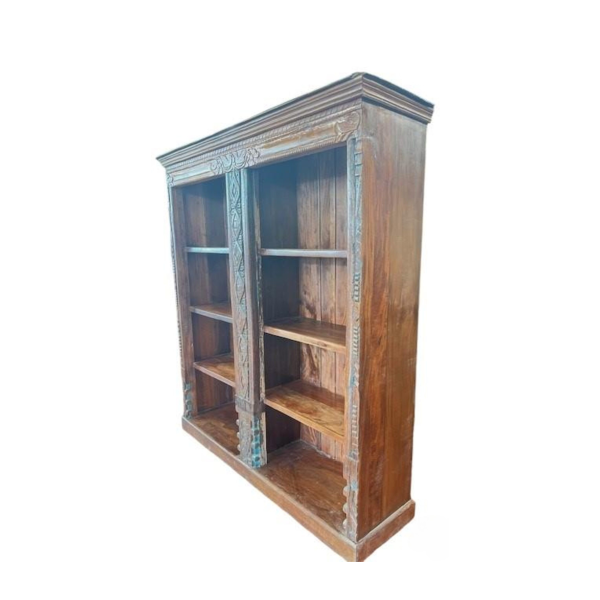 Rustic Solid Wood Repurposed Display Cabinet - Image 4