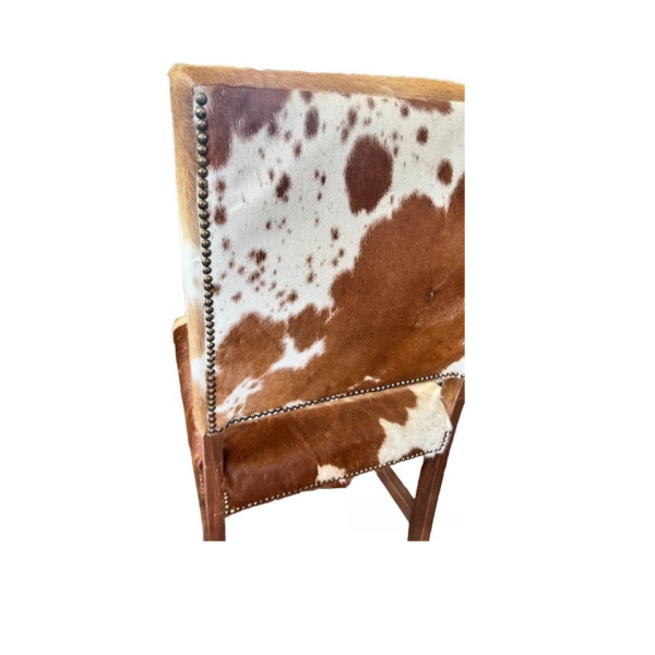 Set of 4 Southwestern Leather Dining Chairs - Image 10