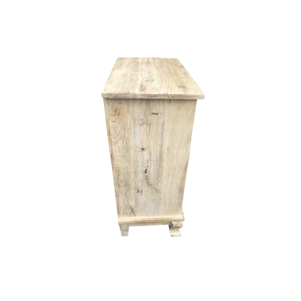 French Country Narrow 2-Door 2-Drawer Accent Cabinet - Image 6