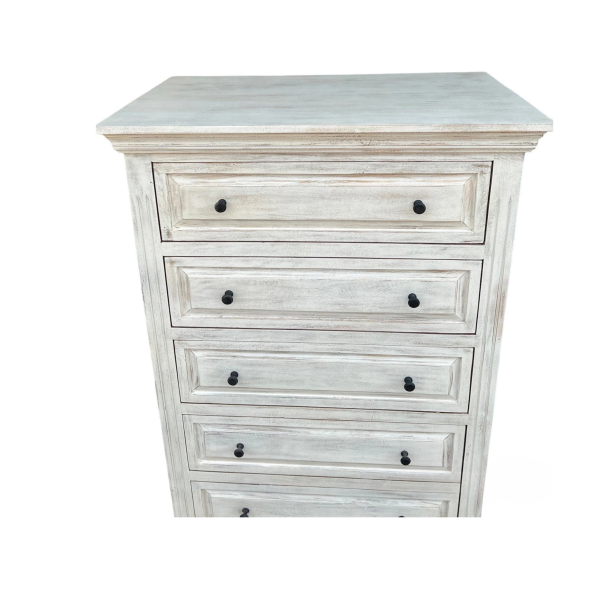 Shaker Style 5-Drawer Tallboy Dresser - Image 2