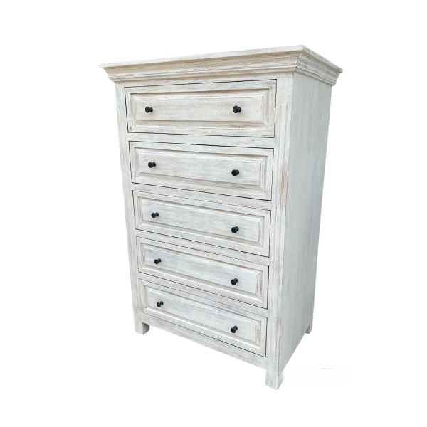 Shaker Style 5-Drawer Tallboy Dresser - Image 4