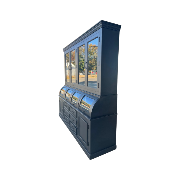 Farmhouse Black Hutch Cabinet - Image 4