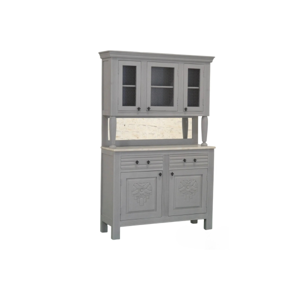 Mini General Store Tall White Kitchen Cupboard Hutch - Image 3
