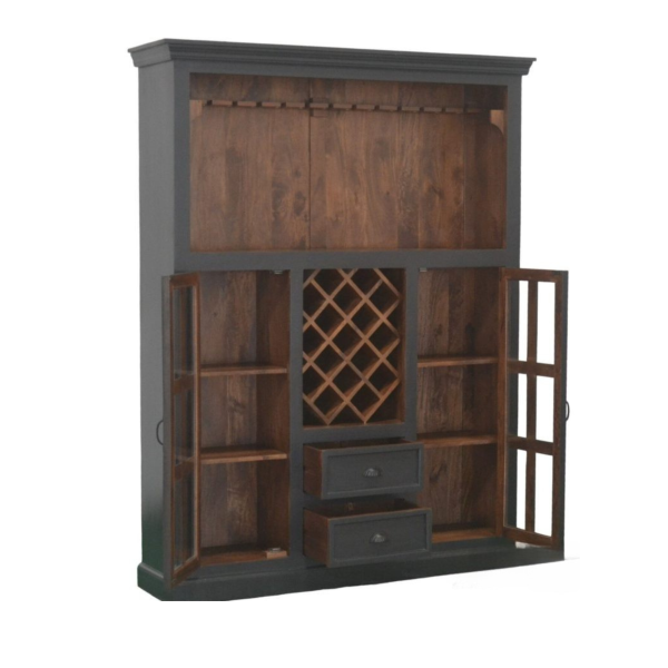 Rustic Cape Cod Wine Rack Cabinet - Image 2