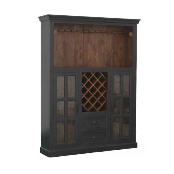 Rustic Cape Cod Wine Rack Cabinet - Image 3