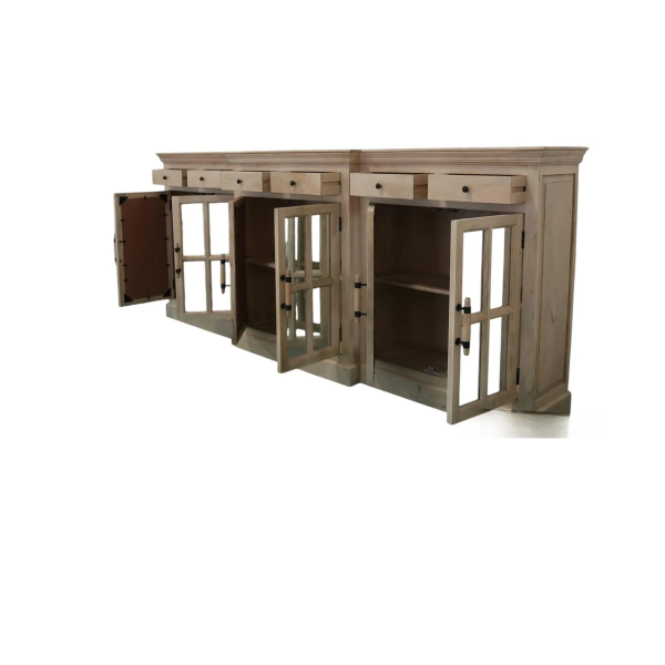 Mirror Door Breakfront Credenza - Image 2