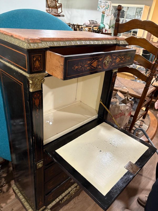 Antique Ebonized Asian Abattant - Image 12