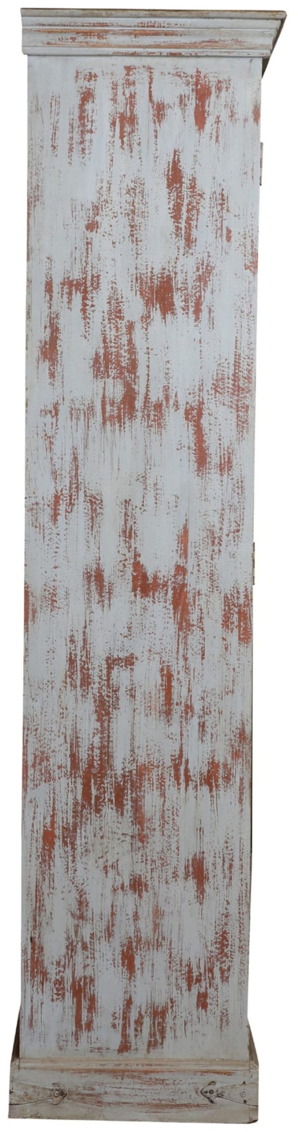 Rustic Reclaimed 6' Tall Glass Door Wood Bookcase Weathered - Image 8