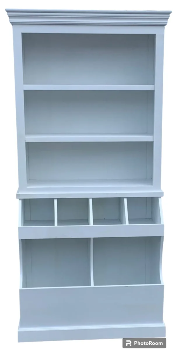 Mini General Store Tall White Kitchen Cupboard Hutch - Image 2
