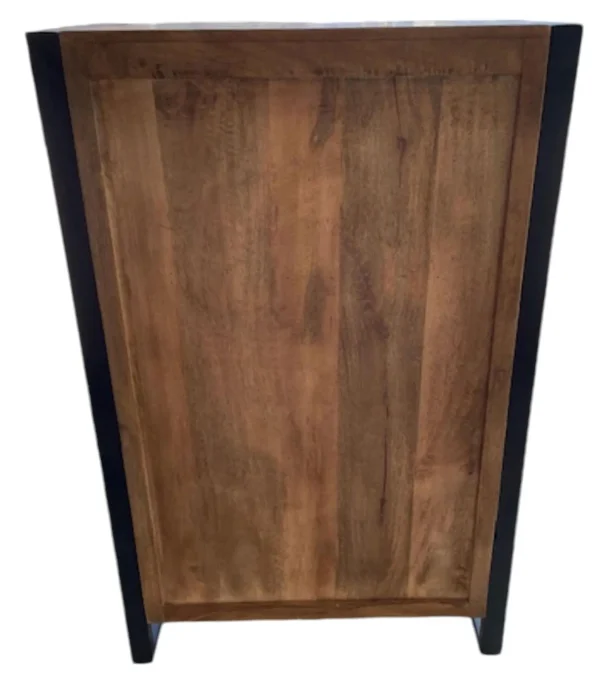 Live Edge Industrial Mango Wood Bookcase - Image 5