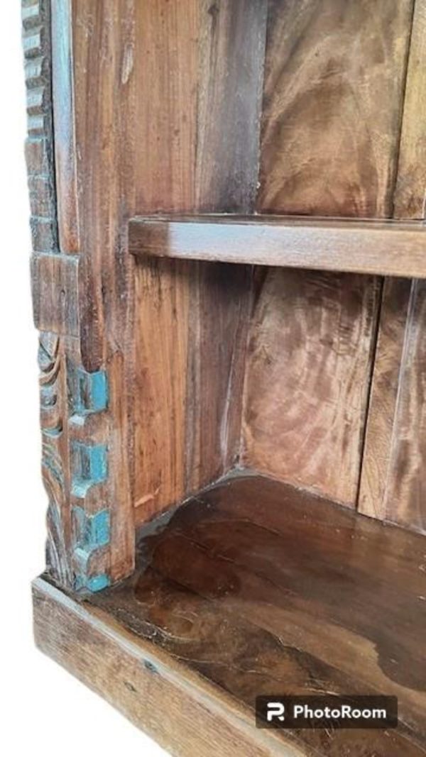 Rustic Solid Wood Repurposed Display Cabinet - Image 7