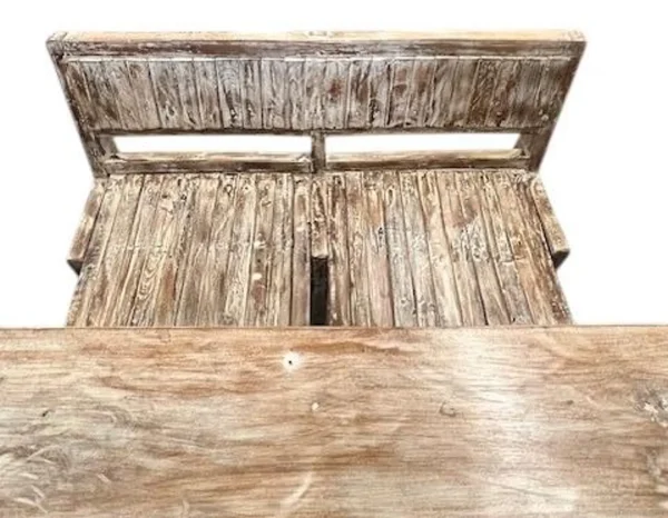 Rustic Reclaimed Timber School Desk - Image 8