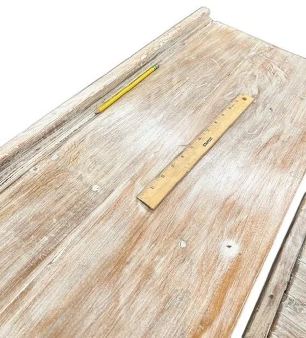 Rustic Reclaimed Timber School Desk - Image 7