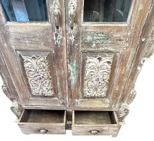 Farmhouse Reclaimed Wood Accent Cabinet - Image 4