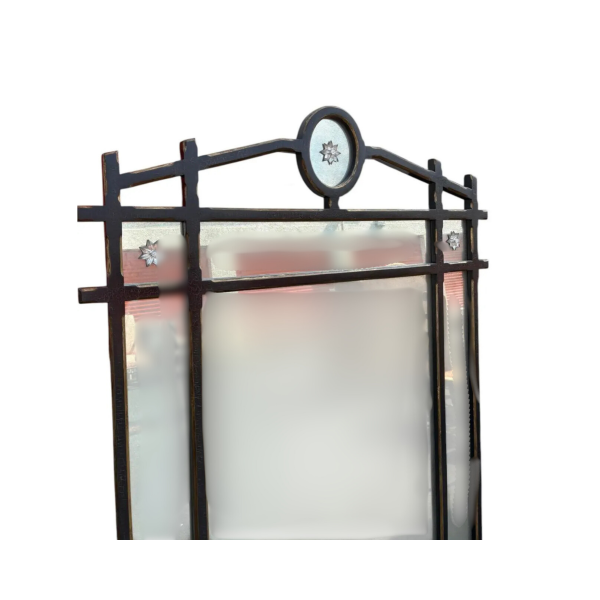 Oversized Arts & Crafts Antiqued Vintage Mirror - Image 2