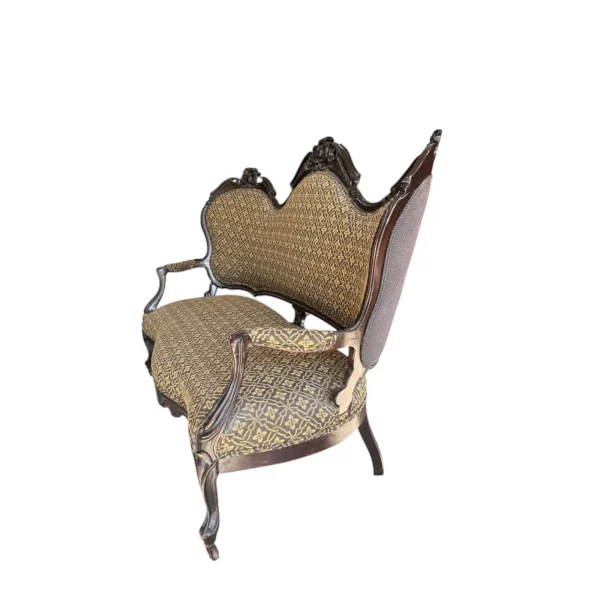 1980s Antique Victorian Custom Upholstered Sofa - Image 4