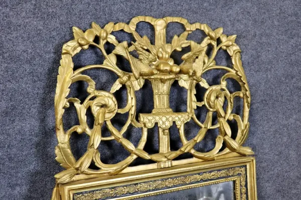 Fantastic French Carved Antique Louis XV Wall Mirror - Image 2