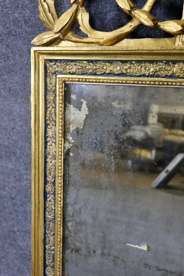 Fantastic French Carved Antique Louis XV Wall Mirror - Image 3