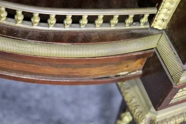 19TH C Louis XVI Style French Marble Top Server with Wedgewood Plaque - Image 8
