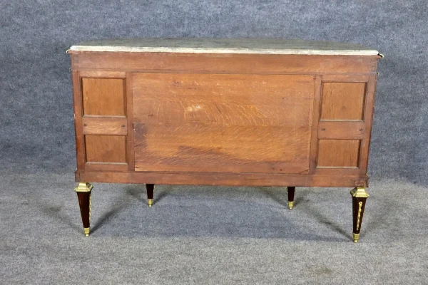 19TH C Louis XVI Style French Marble Top Server with Wedgewood Plaque - Image 11
