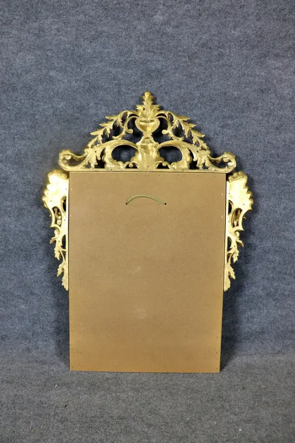 Fantastic Carved Walnut Italian French Louis XV Style Giltwood Mirror - Image 8