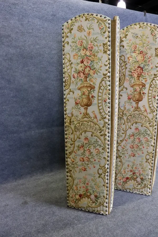 4 Panel Needle point Room Divider - Image 5