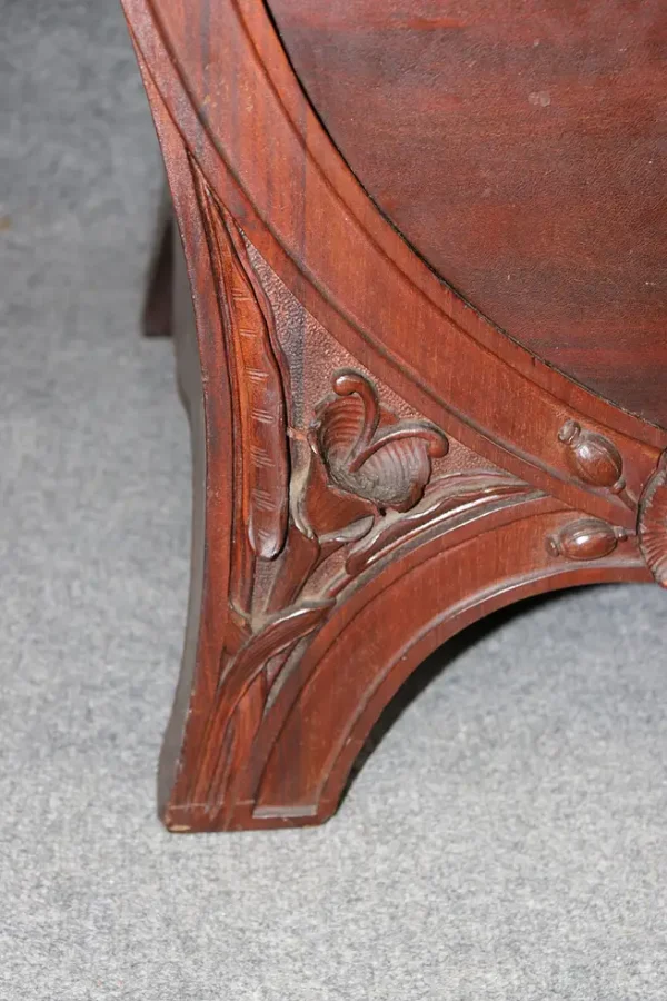 Fine French Walnut Inlaid Satinwood Art Nouveau Dresser in the Manner of Galle - Image 9