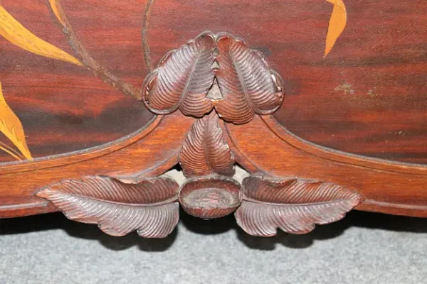 Fine French Walnut Inlaid Satinwood Art Nouveau Dresser in the Manner of Galle - Image 8