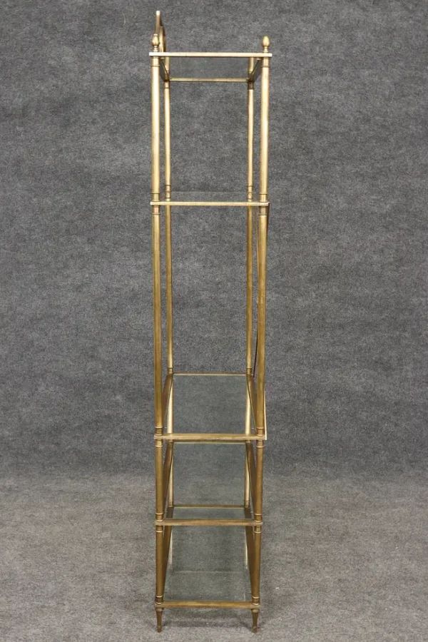 Fantastic Bronze or Brass Maison Jansen Style 5 Tier Etagere Bookshelf Display - Image 7