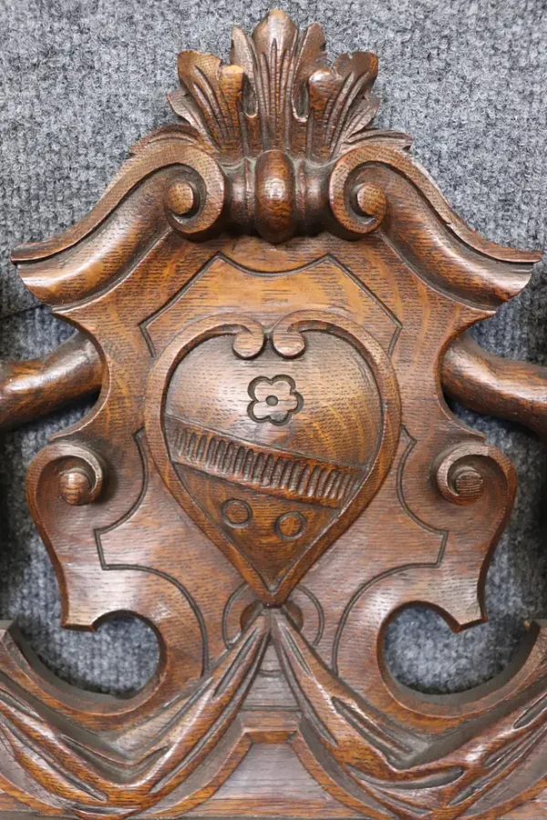 Fantastic Italian Carved Walnut Victorian Era Putti Cherub Door Topper - Image 6