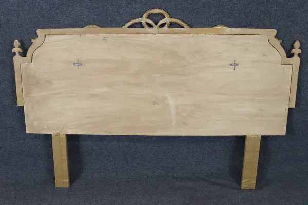 Fantastic Italian-Made Carved Genuine Gold Leaf Giltwood King Size Headboard - Image 9