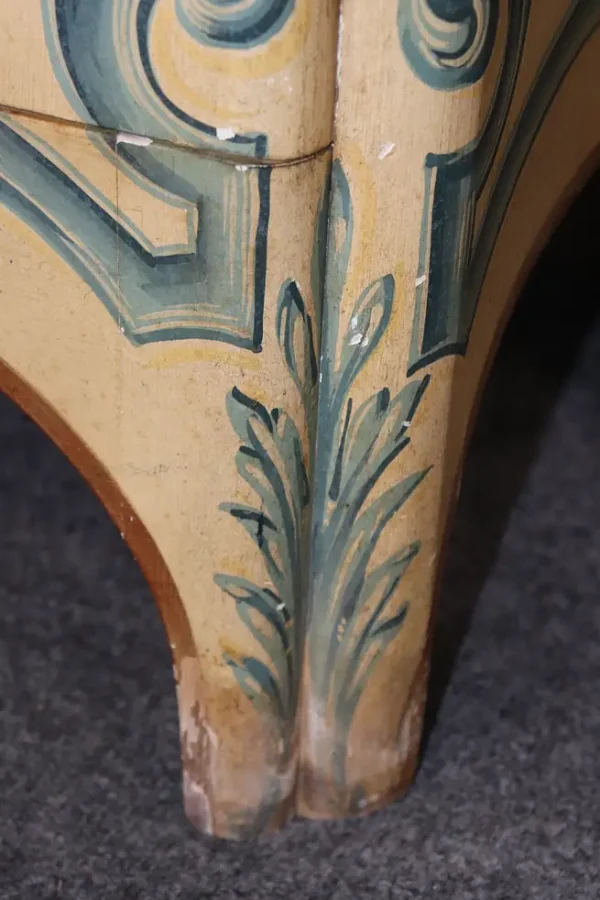 Baker Paint Decorated Venetian Italian Vitrine Display China Cabinet Vitrine - Image 4