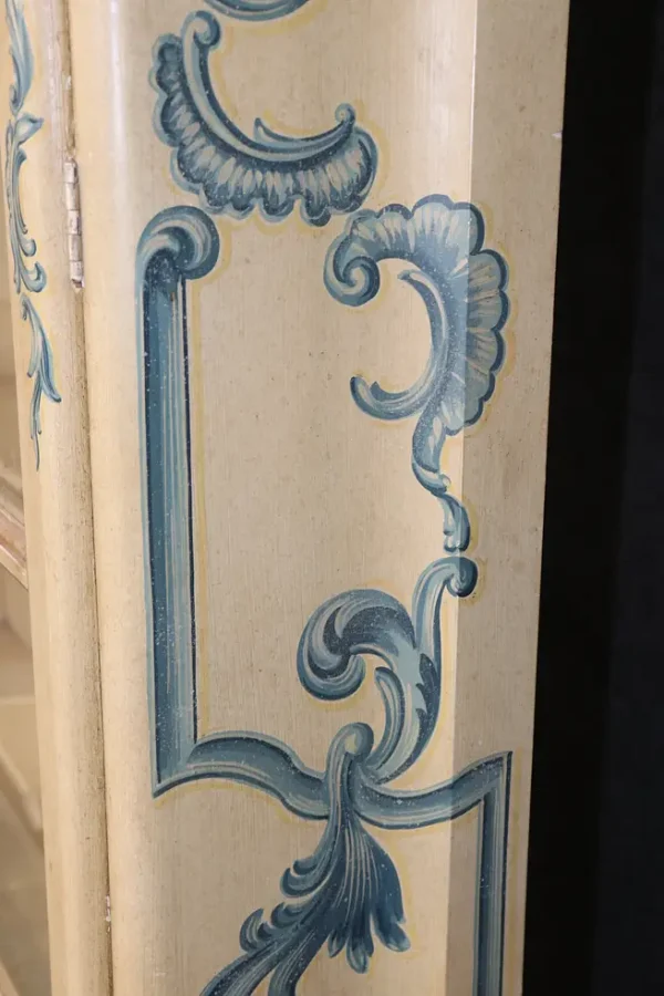 Baker Paint Decorated Venetian Italian Vitrine Display China Cabinet Vitrine - Image 2