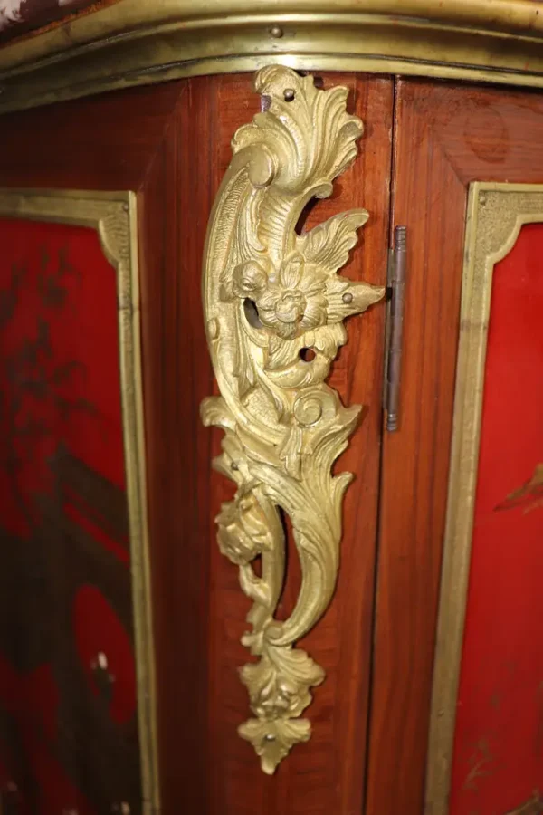 Extremely Rare Pair of Large Scale Maison Jansen Chinoiserie Buffets - Image 11
