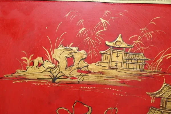 Extremely Rare Pair of Large Scale Maison Jansen Chinoiserie Buffets - Image 7