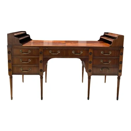 Antique Colonial George Washington Style Mahogany Writing Desk
