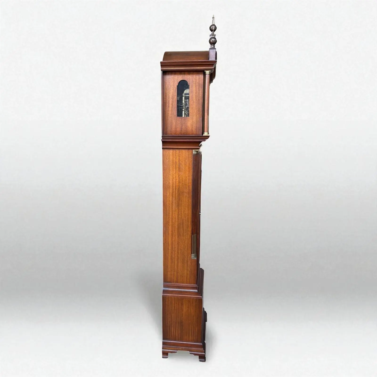 Colonial Aaron Willard Mahogany Grandfather Clock - Image 5