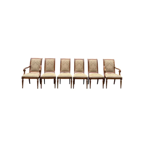Ethan Allen Brand Dining Table & 6 Chairs - Set of 7 - Image 4